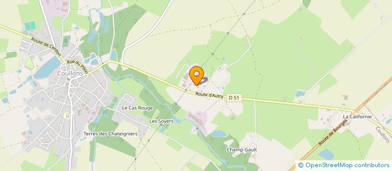 localisation de l'entreprise SCI DES CARTELETS à COULLONS