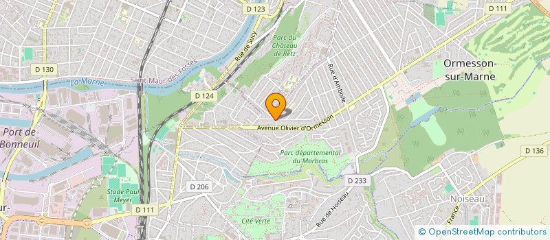 localisation de l'entreprise SCI DES CASCADES  ORMESSON-SUR-MARNE