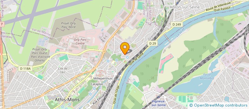 localisation de l'entreprise SCI DES CASCATELLES à ATHIS-MONS