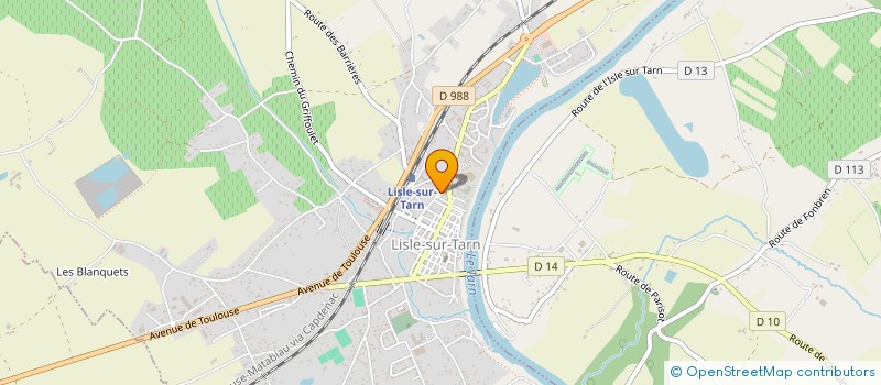 localisation de l'entreprise SCI DES CASSANHOLS à LISLE-SUR-TARN