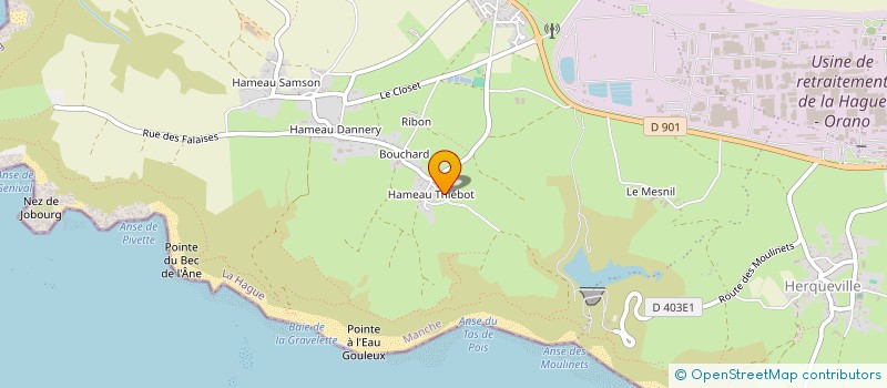 localisation de l'entreprise SCI DES CASTELETS  LA HAGUE