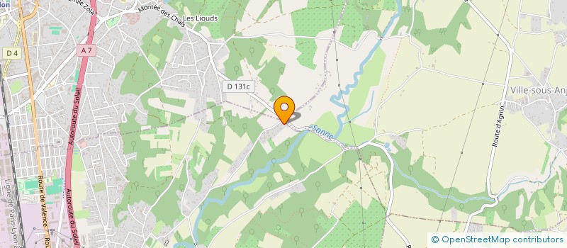 localisation de l'entreprise SCI DES CASTORS  SALAISE-SUR-SANNE