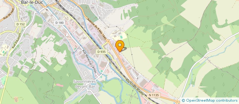 localisation de l'entreprise SCI DES CASTORS à BAR-LE-DUC