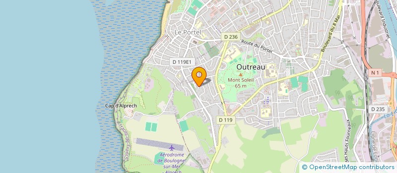 localisation de l'entreprise SCI DES CASTORS  OUTREAU