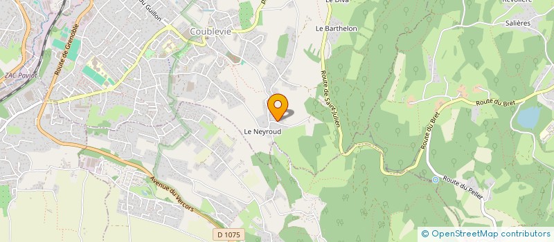 localisation de l'entreprise SCI DES CATALPAS  COUBLEVIE