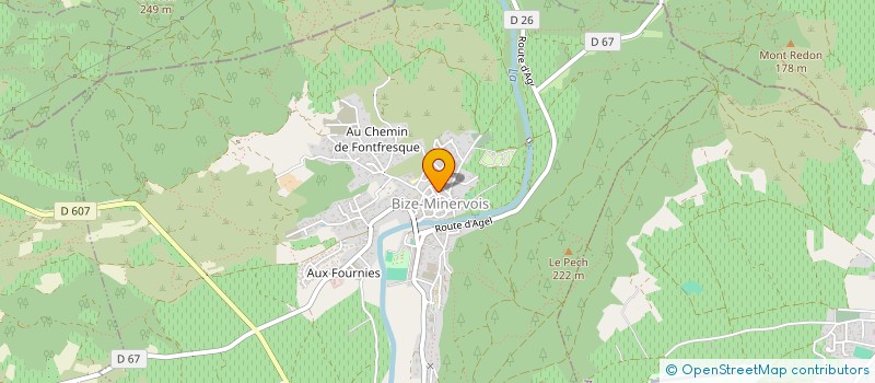 localisation de l'entreprise SCI DES CATHARES  BIZE-MINERVOIS