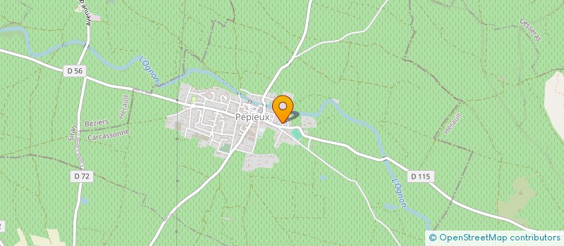 localisation de l'entreprise SCI DES CATHARES  PEPIEUX