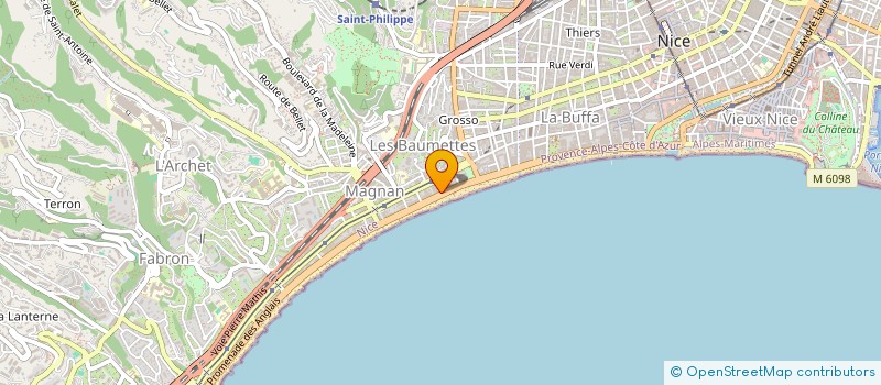 localisation de l'entreprise SCI DES CATHYVES à NICE