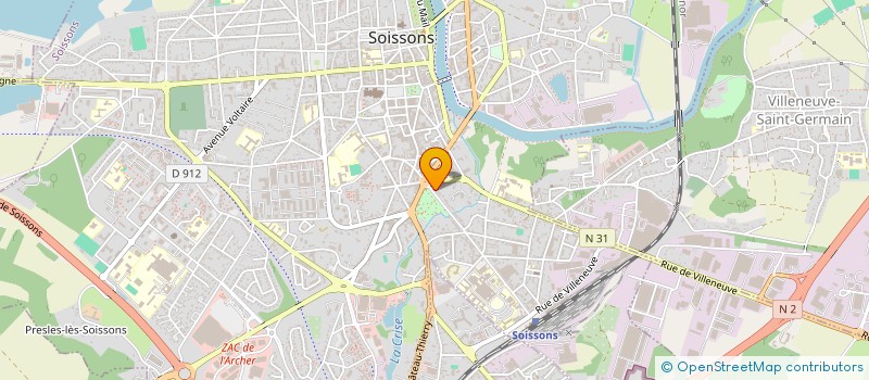 localisation de l'entreprise SCI DES CAVALIERS à SOISSONS