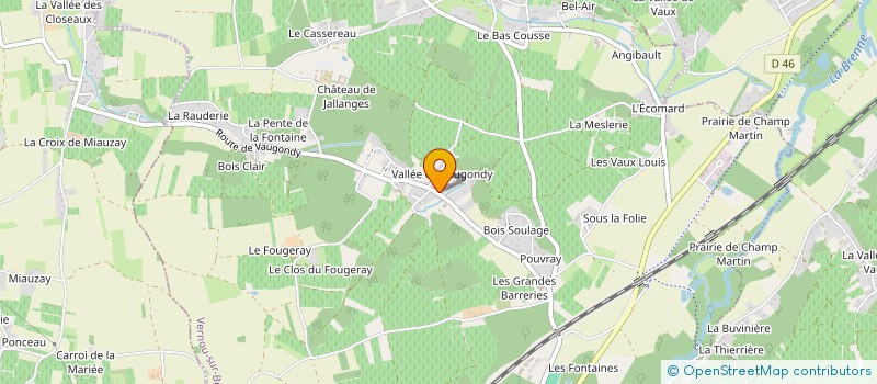 localisation de l'entreprise SCI DES CAVES à VERNOU-SUR-BRENNE