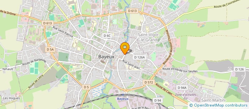 localisation de l'entreprise SCI DES CAVES  BAYEUX