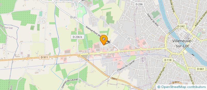 localisation de l'entreprise SCI DES CEDRES  BIAS