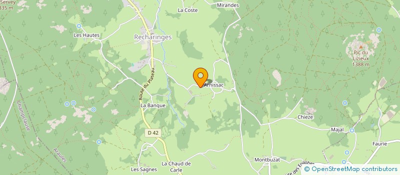 localisation de l'entreprise SCI DES CEDRES  ARAULES