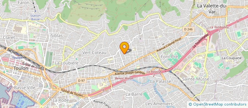 localisation de l'entreprise SCI DES CEDRES  TOULON