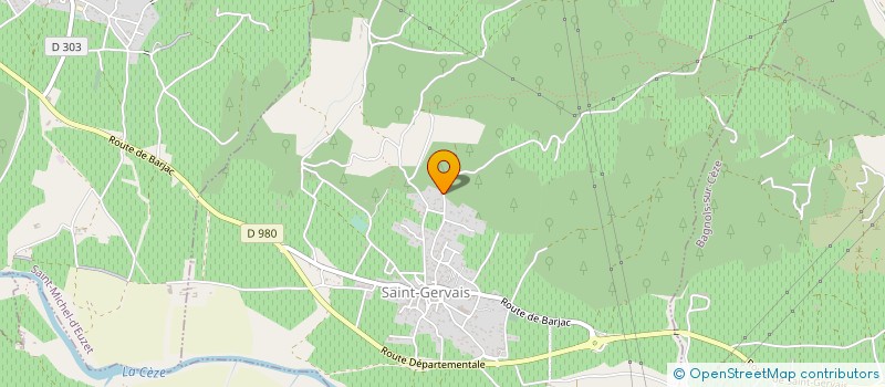 localisation de l'entreprise SCI DES CELETTES  SAINT-GERVAIS