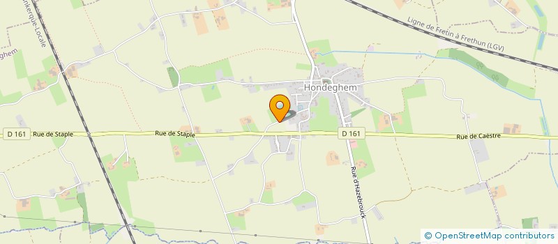 localisation de l'entreprise SCI DES CENDRES à HONDEGHEM