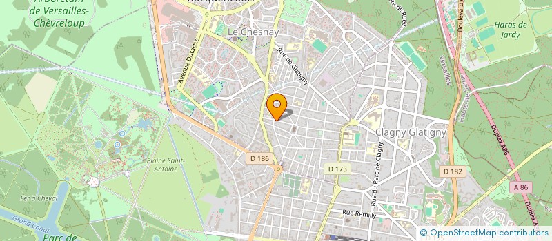 localisation de l'entreprise SCI DES CENT-VINGT  LE CHESNAY-ROCQUENCOURT