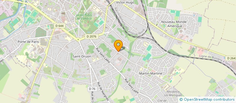 localisation de l'entreprise SCI DES CENTRES SPORTIFS à CAMBRAI