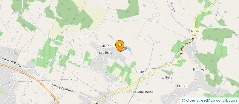 localisation de l'entreprise SCI DES CERISIERS  MARMANDE