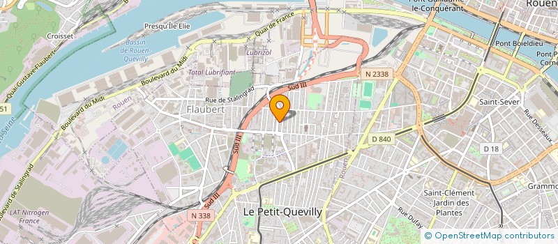 localisation de l'entreprise SCI DES CERISIERS à LE PETIT-QUEVILLY