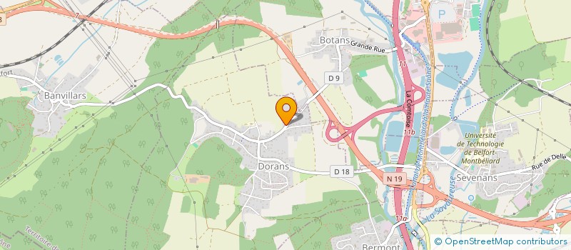 localisation de l'entreprise SCI DES CERISIERS  DORANS