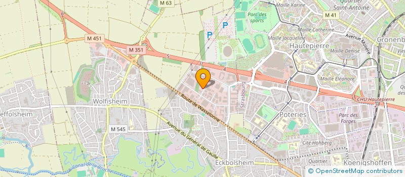 localisation de l'entreprise SCI DES CERISIERS  ECKBOLSHEIM