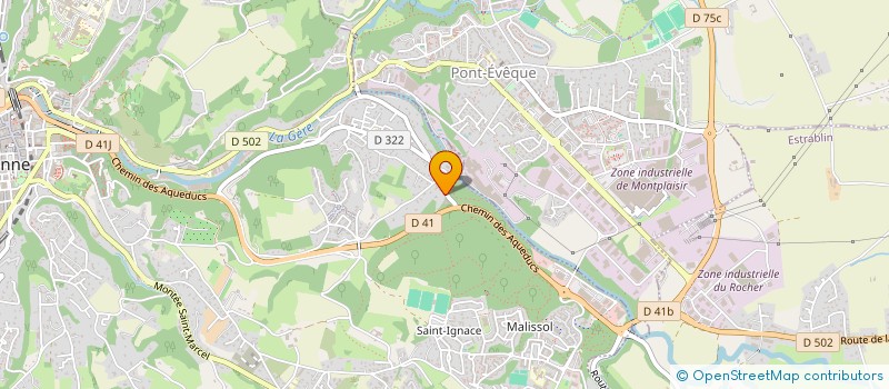 localisation de l'entreprise SCI DES CERISIERS  VIENNE