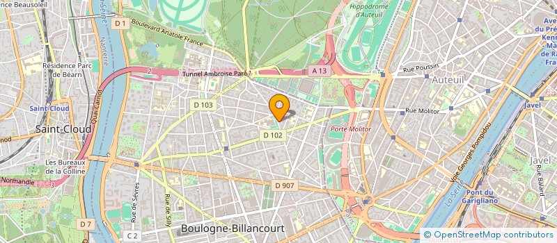 localisation de l'entreprise SCI DES CERISIERS à BOULOGNE-BILLANCOURT