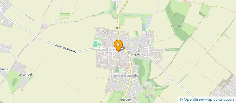 localisation de l'entreprise SCI DES CERISIERS  BIEVILLE-BEUVILLE