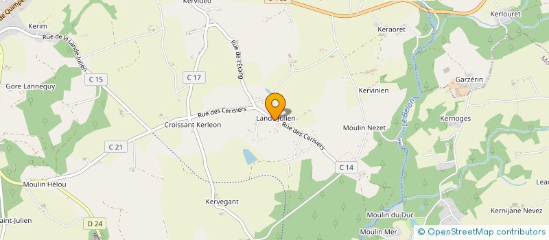 localisation de l'entreprise SCI DES CERISIERS  RIEC-SUR-BELON