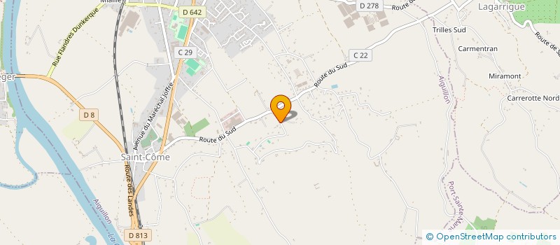 localisation de l'entreprise SCI DES CERISIERS  AIGUILLON