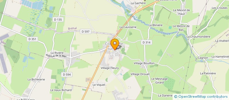 localisation de l'entreprise SCI DES CERISIERS  COUDEVILLE-SUR-MER