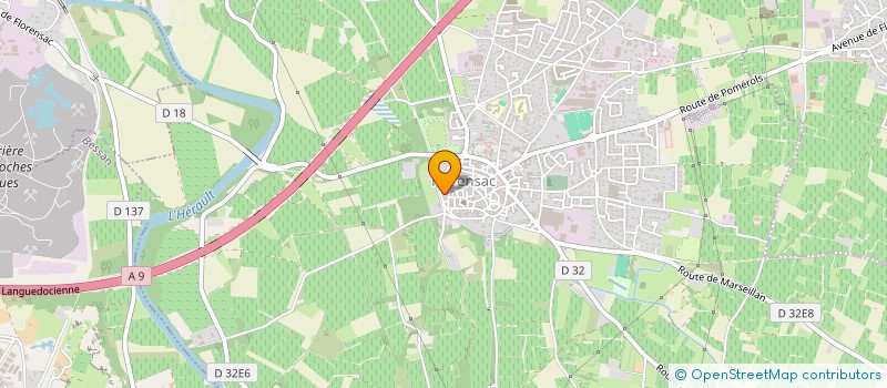 localisation de l'entreprise SCI DES CEVENNES  FLORENSAC