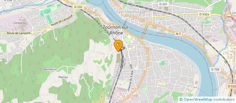 localisation de l'entreprise SCI DES CHAHN à TOURNON-SUR-RHONE