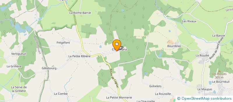 localisation de l'entreprise SCI DES CHAIS  SEREILHAC