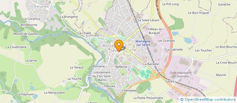 localisation de l'entreprise SCI DES CHAIS RETAILLEAU  MORTAGNE-SUR-SEVRE