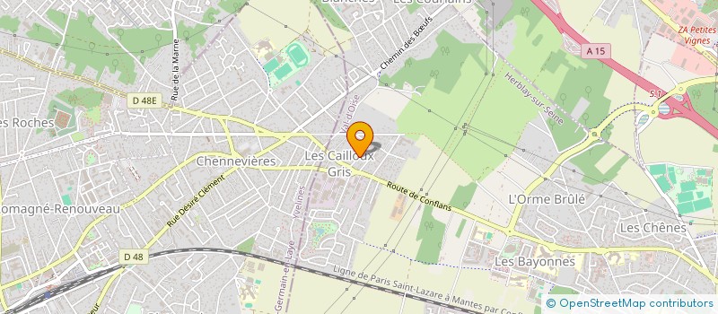 localisation de l'entreprise SCI DES CHALETS  HERBLAY-SUR-SEINE