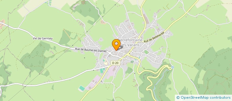 localisation de l'entreprise SCI DES CHALETS  PIERREFONTAINE-LES-VARANS