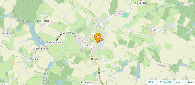 localisation de l'entreprise SCI DES CHALLEY'S  MONTRET