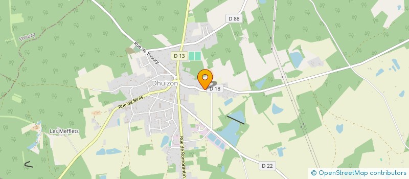 localisation de l'entreprise SCI DES CHALTRIES  DHUIZON