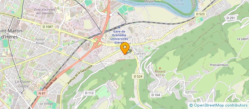 localisation de l'entreprise SCI DES CHAMANDIERS  GIERES