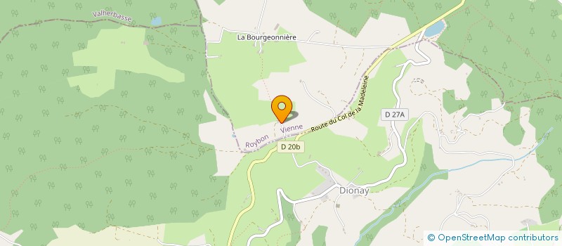 localisation de l'entreprise SCI DES CHAMBARAND  ROYBON