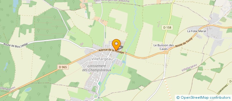 localisation de l'entreprise SCI DES CHAMBLEAUX  VILLEFARGEAU