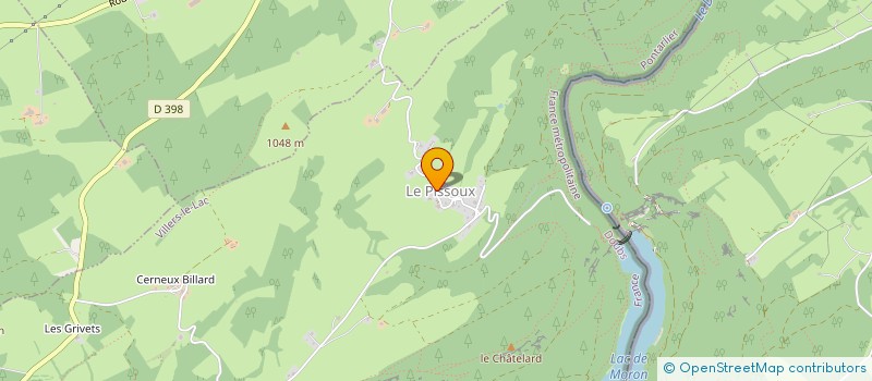 localisation de l'entreprise SCI DES CHAMOIS  VILLERS-LE-LAC