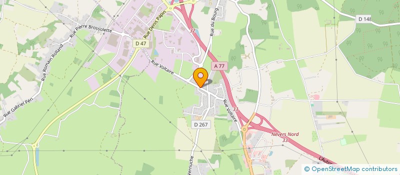 localisation de l'entreprise SCI DES CHAMONDS  VARENNES-VAUZELLES