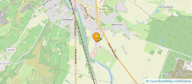 localisation de l'entreprise SCI DES CHAMPAGNES  CHAGNY