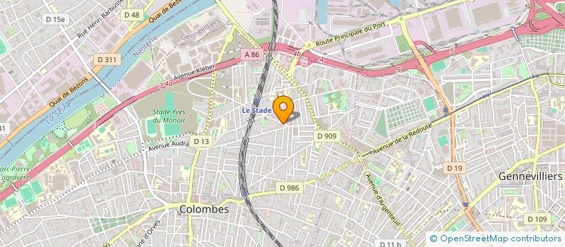 localisation de l'entreprise SCI DES CHAMPARONS à COLOMBES