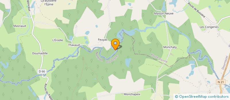 localisation de l'entreprise SCI DES CHAMPS  DOURNAZAC