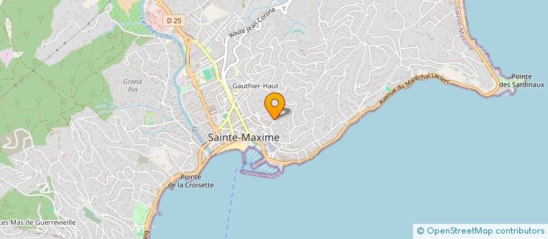 localisation de l'entreprise SCI DES CHAMPS à SAINTE-MAXIME