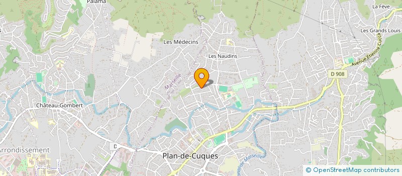 localisation de l'entreprise SCI DES CHAMPS  PLAN-DE-CUQUES